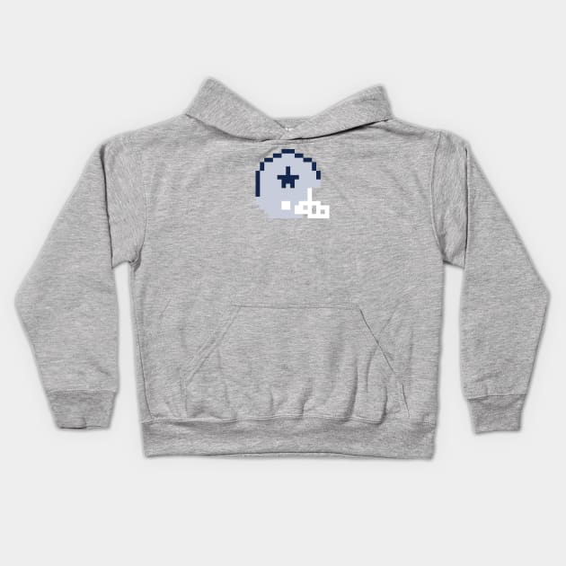 8 Bit Dallas Cowboys Helmet Kids Hoodie by N8I